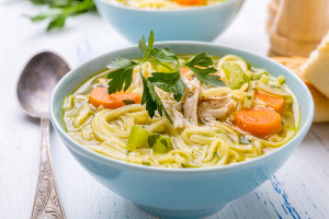 Bowl of Chicken Noodle Soup