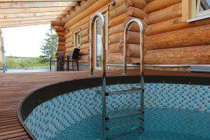 Sauna is healthy / A small pool for cooling off after the sauna