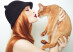 Fashion photo of elegant lady with Abyssinian cat
** Note: Soft Focus at 100%, best at smaller sizes